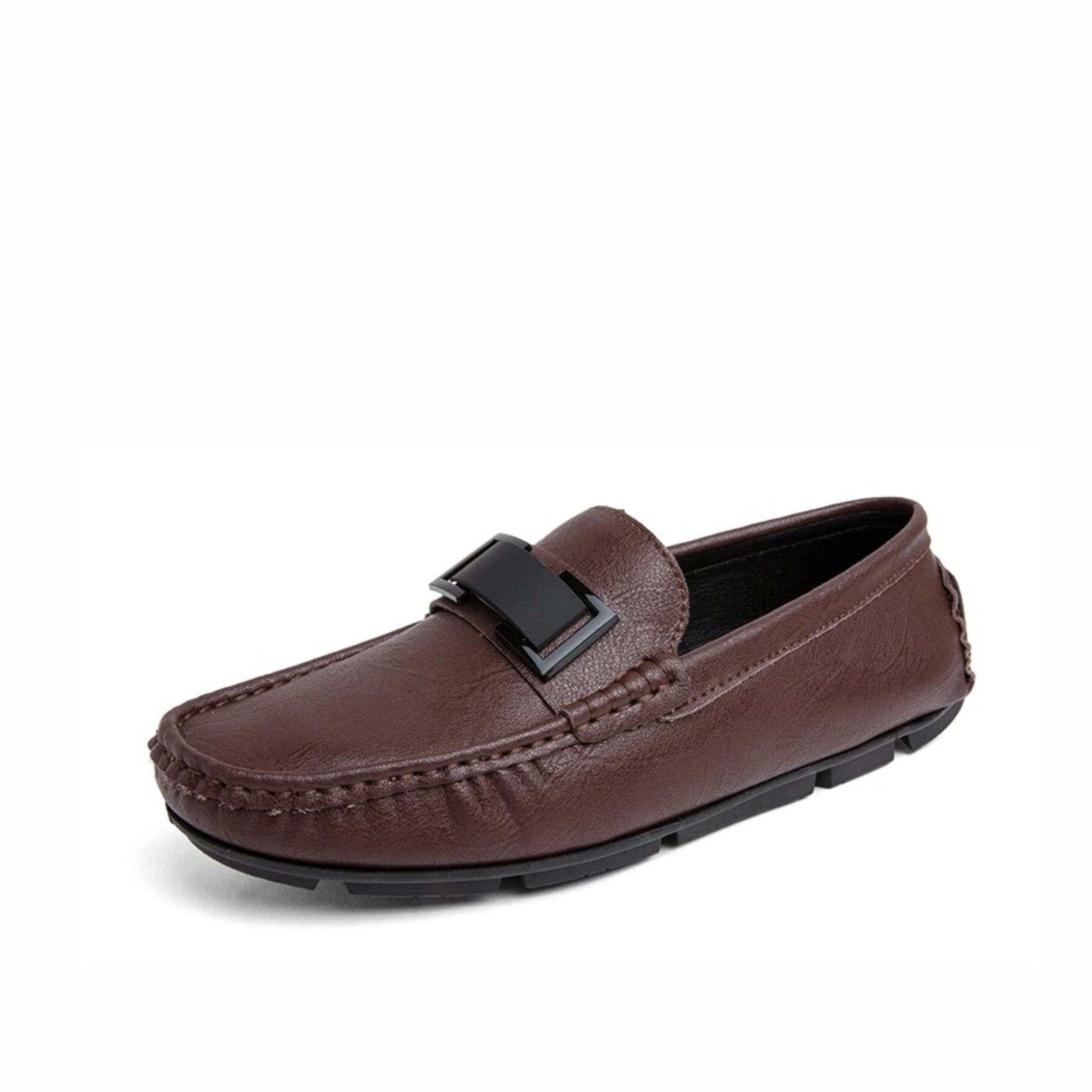 Leather Slip-On Loafers