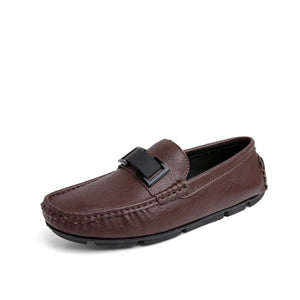 Leather Slip-On Loafers
