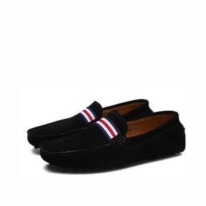 Genuine Leather Slip-On Loafers