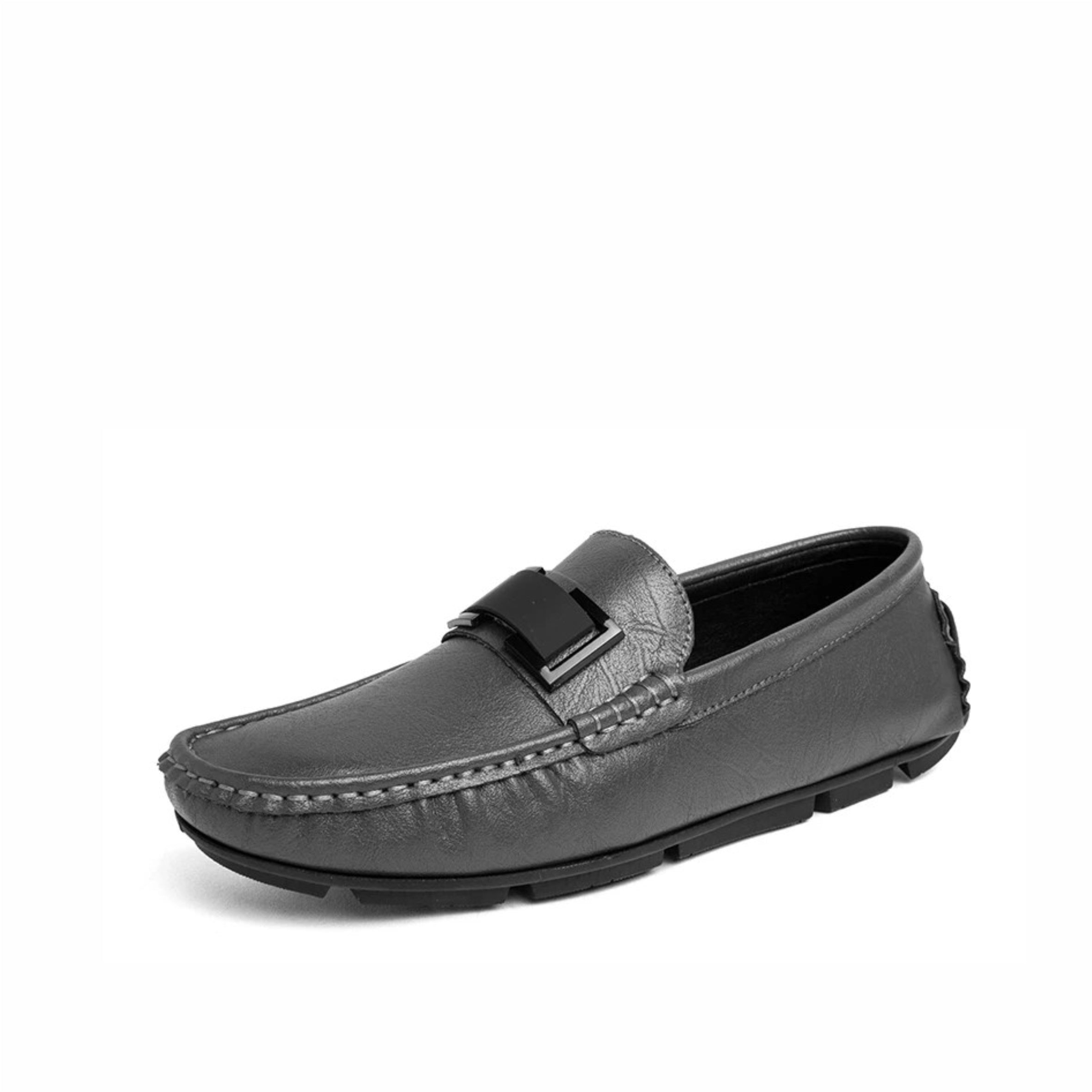 Leather Slip-On Loafers