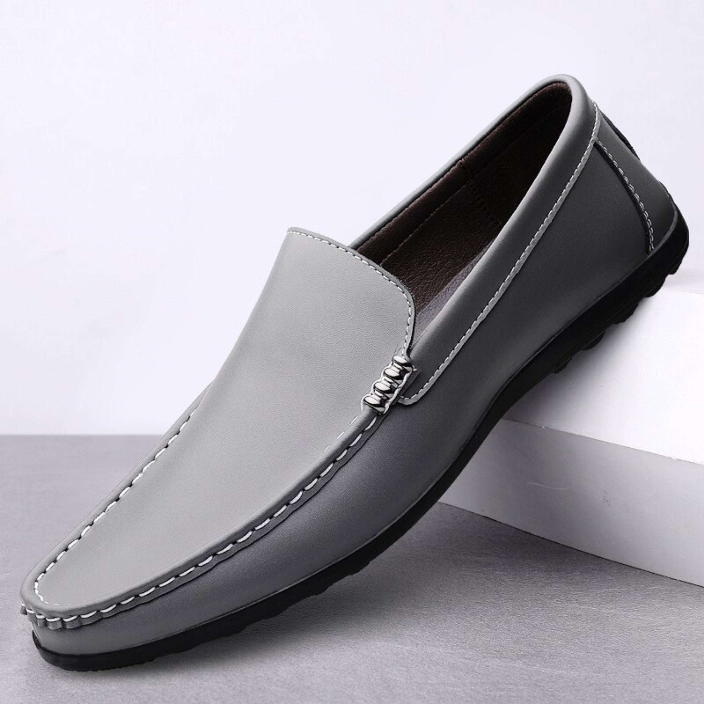 Leather Italian Loafers Ramzeustore